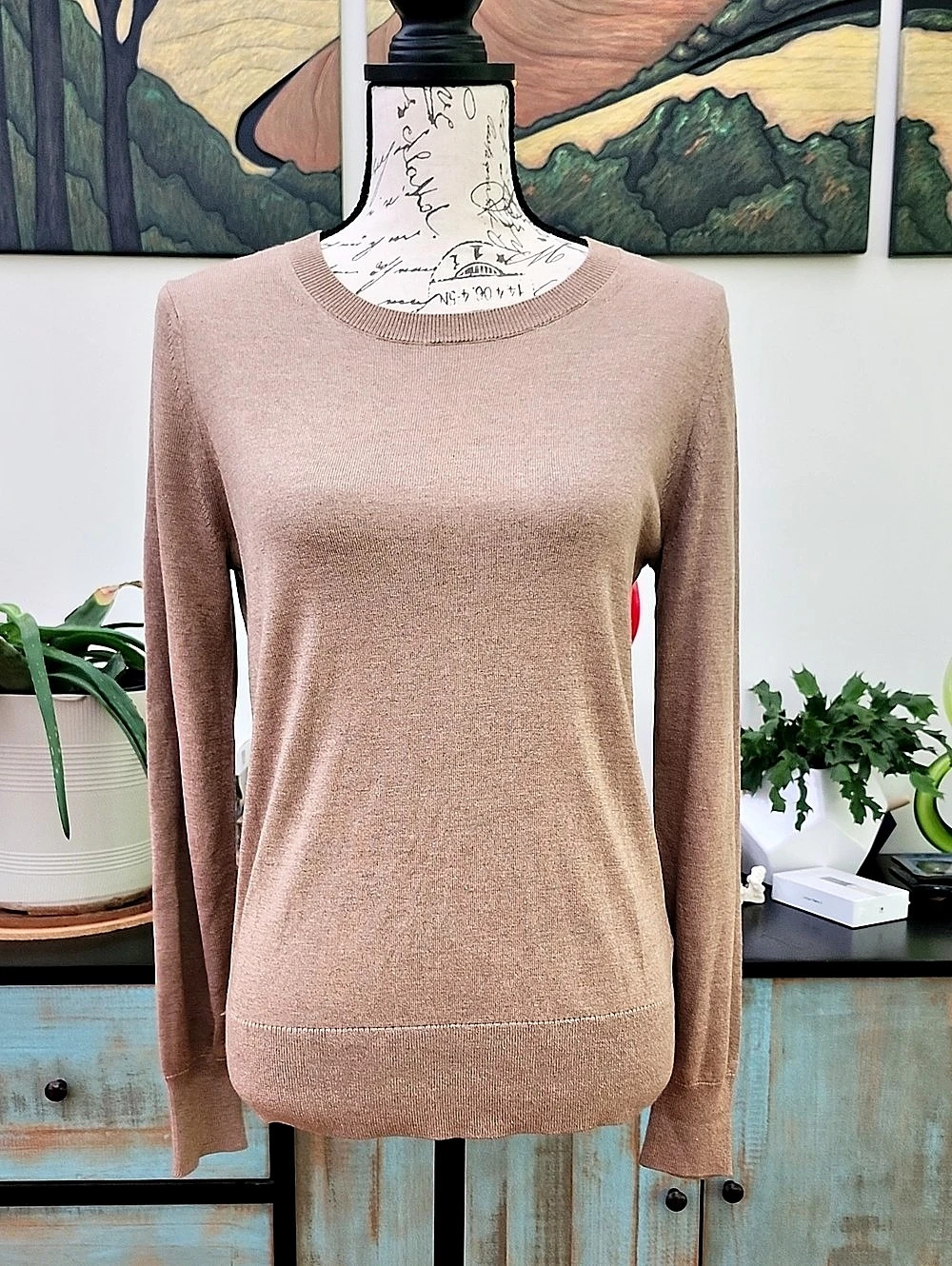Banana Republic Silk Cashmere Crew Neck Sweater NWT